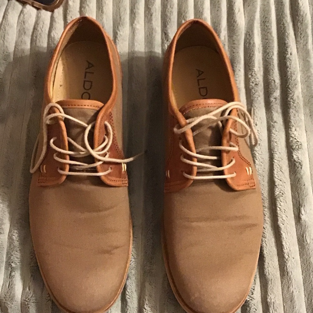 Aldo Men's Tan and Brown Oxfords